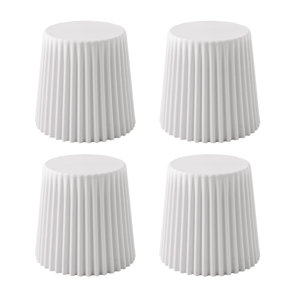 Artiss Set of 4 Cupcake Stackable Stools - White