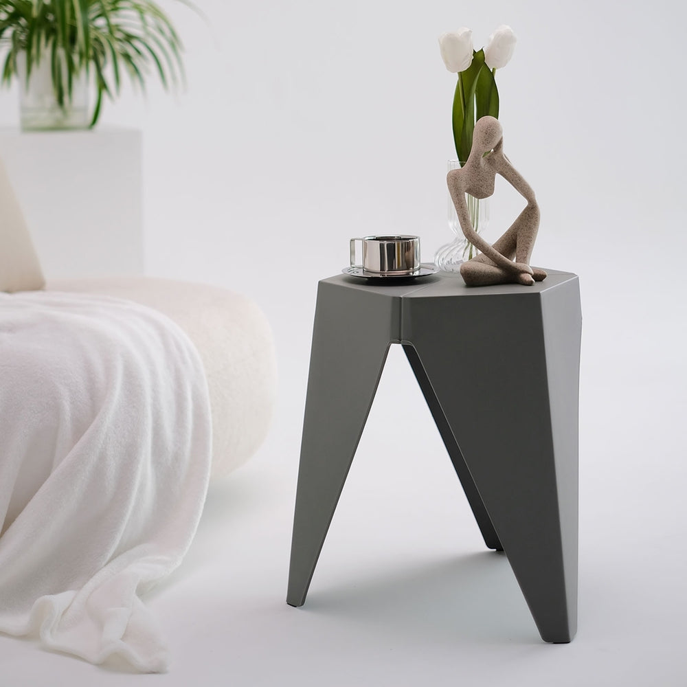 Artiss Set of 4 Puzzle Stackable Stools - Grey