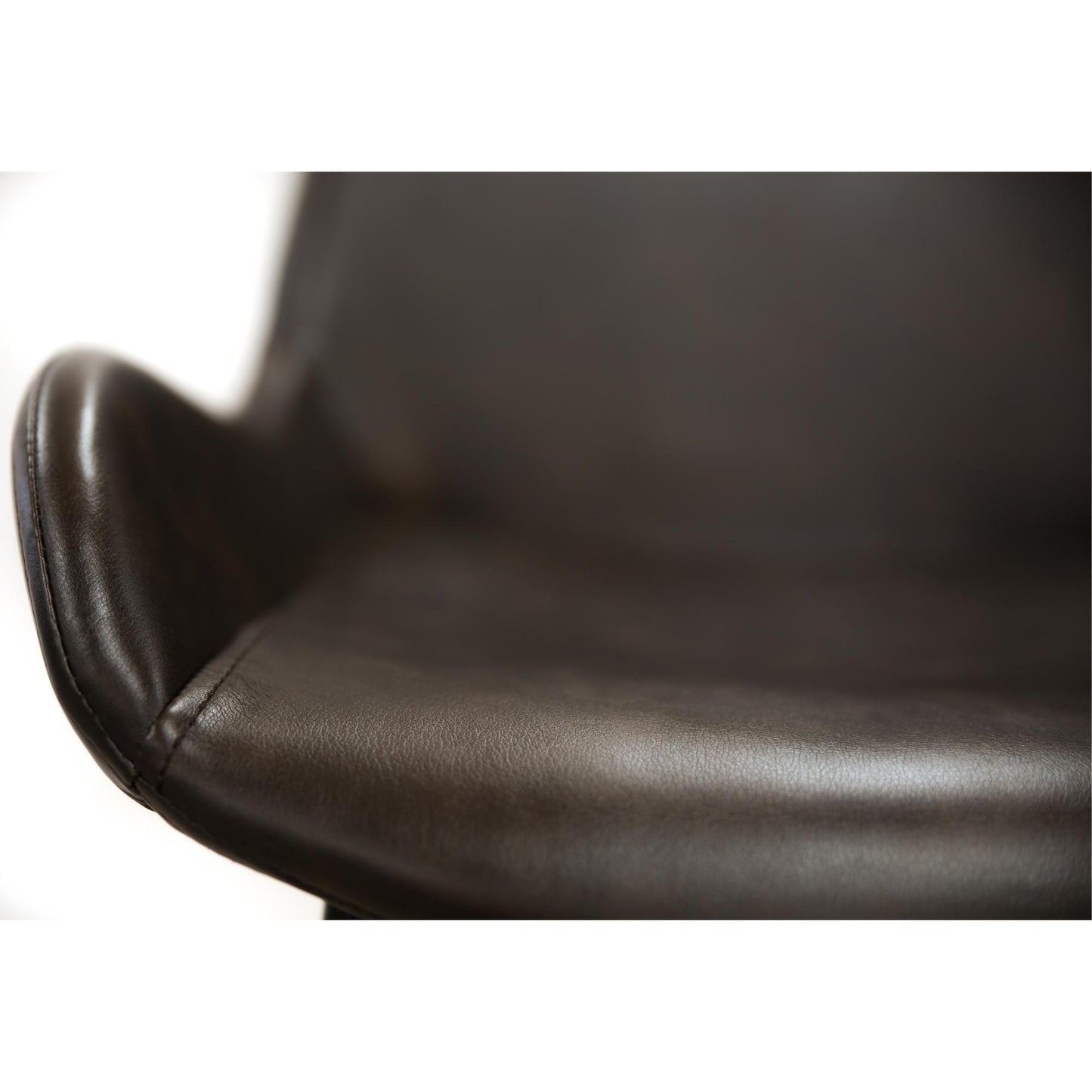 Brando Set of 6 PU Leather Upholstered Bar Chair Metal Leg Stool - Brown