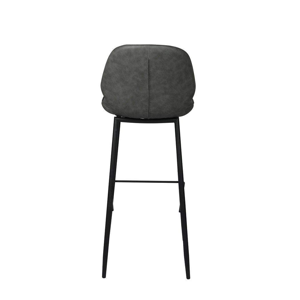 Levede 2x Bar Stool Barstools Counter Grey-1910113299538776067
