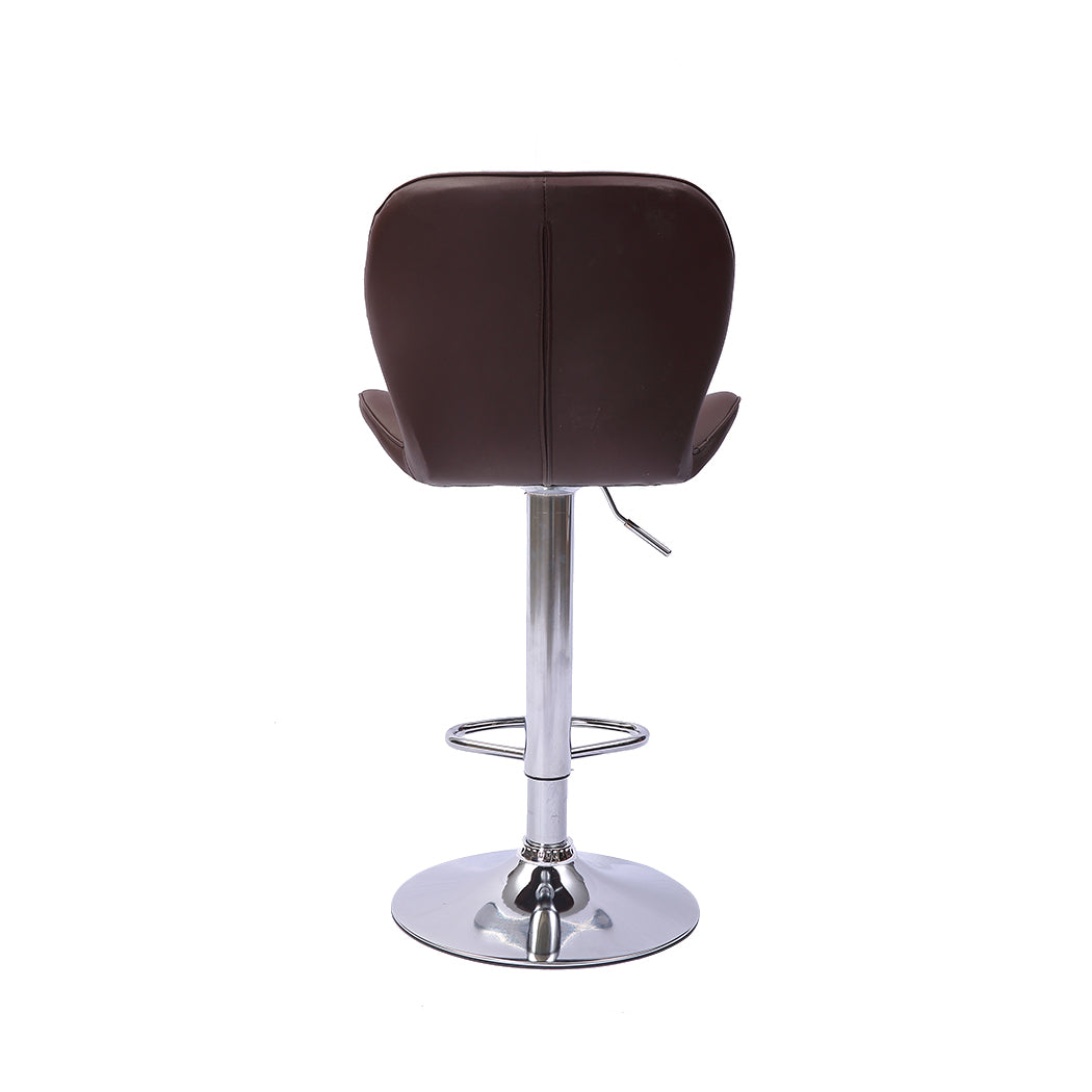 Levede 2x Bar Stool Swivel Gas Lift Brown-1919892920559865859