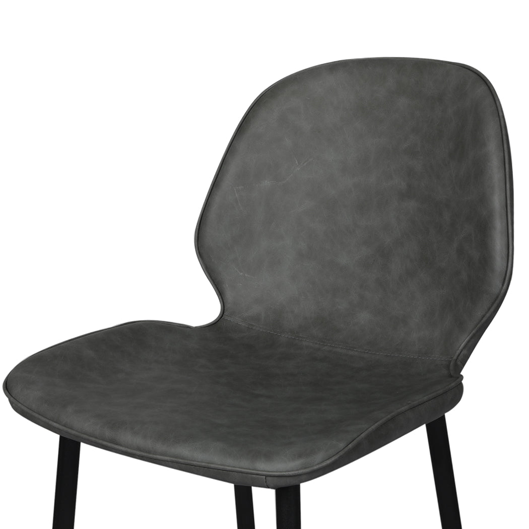 Levede 2x Bar Stool Barstools Counter Grey-1910113299538776068