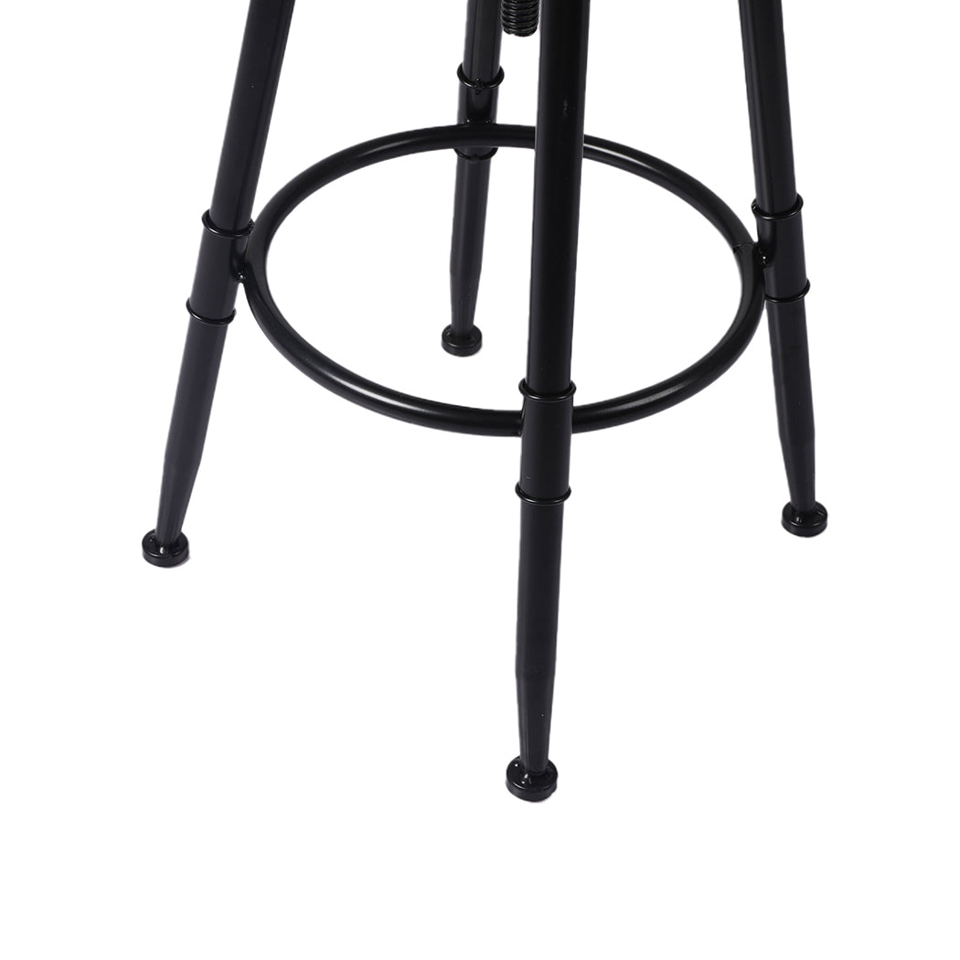 Levede 2x Bar Stool Kitchen Wooden PU-1910113234870996996