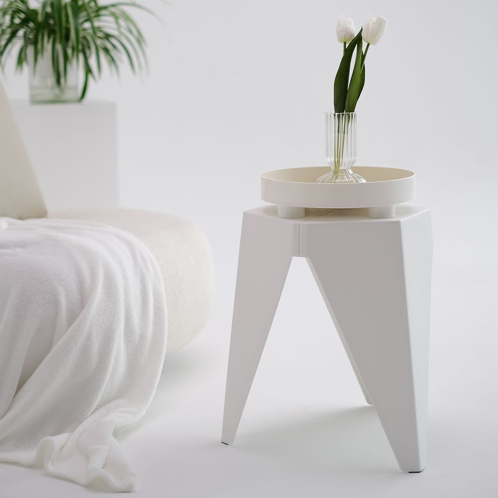 Artiss Set of 4 Puzzle Stackable Stools - White